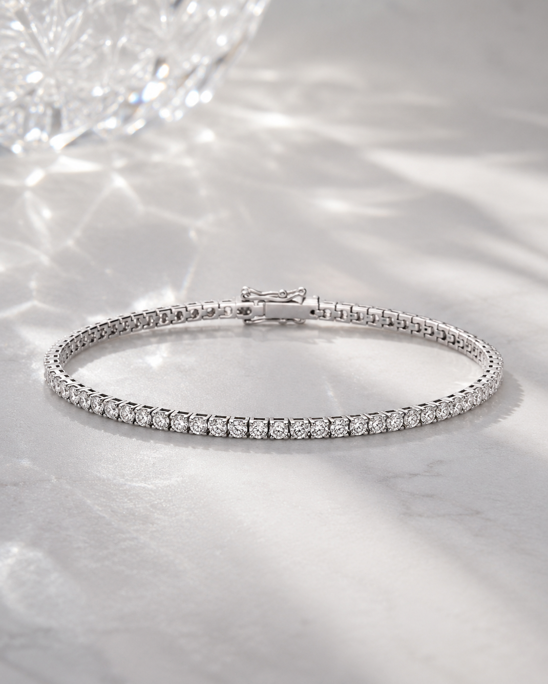 Moissanit Buttercup Armband i Guld & Silver